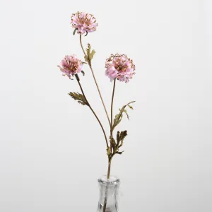 22.5" Artificial Glitter Daisy Stem with Golden Accents Pink