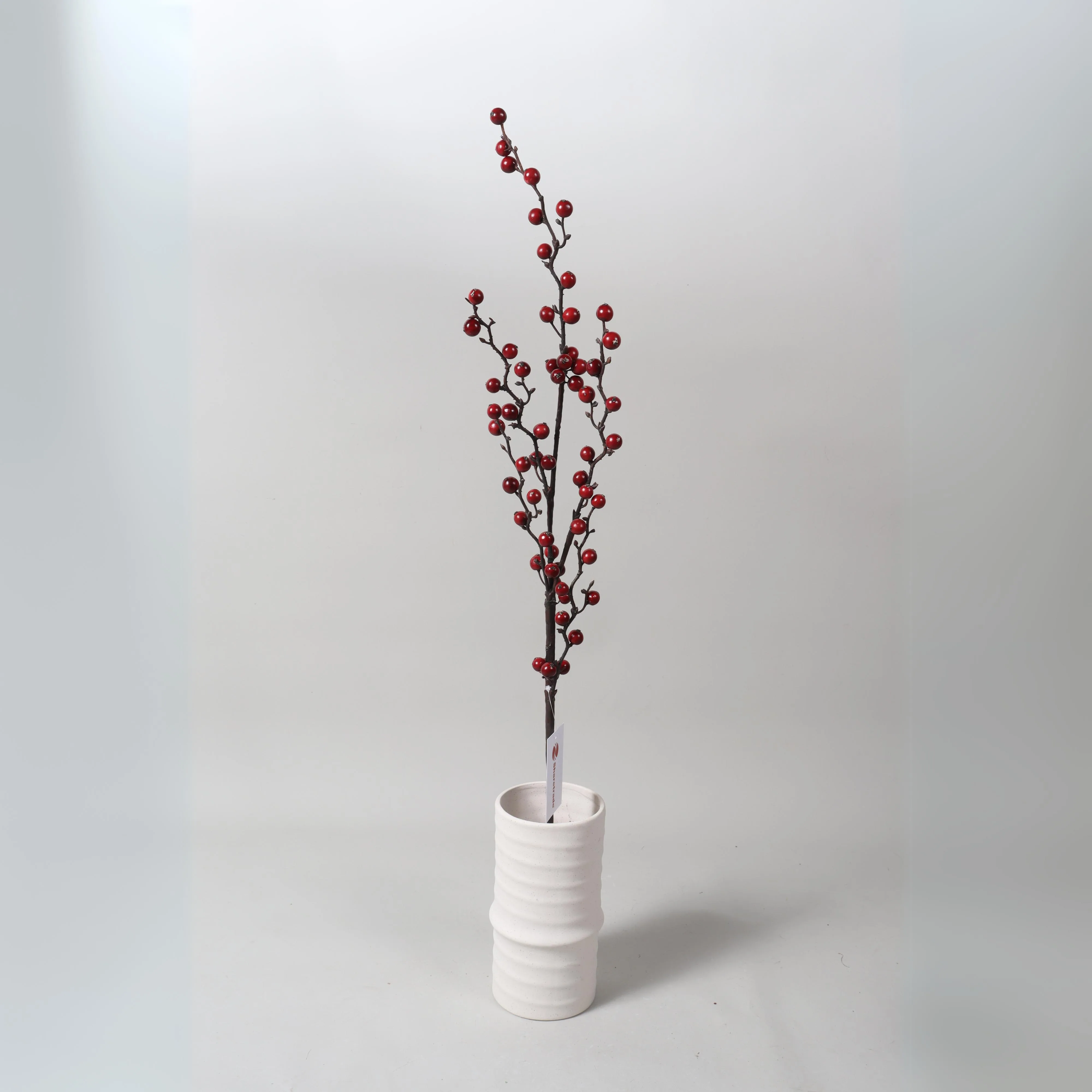 35 Inch Artificial Ilex Verticillata Branch - Wine Red