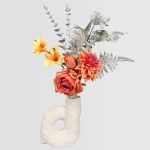 43cm Artificial Rose & Dahlia Vintage Bouquet 26STB360003