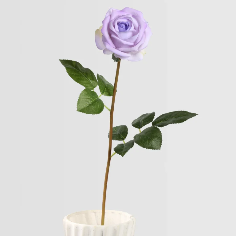 56cm Real Touch Artificial Valentine Rose Stem