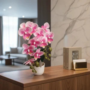 38cm Artificial Butterfly Orchid Pot scene