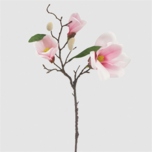 45cm Artificial White Magnolia Flower stem D369-2-p
