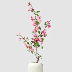 128cm Artificial Crabapple Blossom Stem 26STD612004
