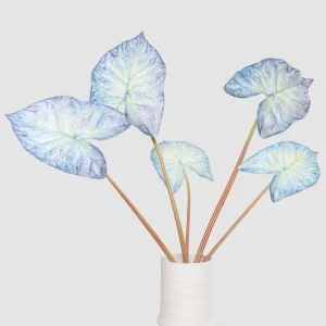 79cm Artificial Blue White Caladium Plant 25STB412015-13