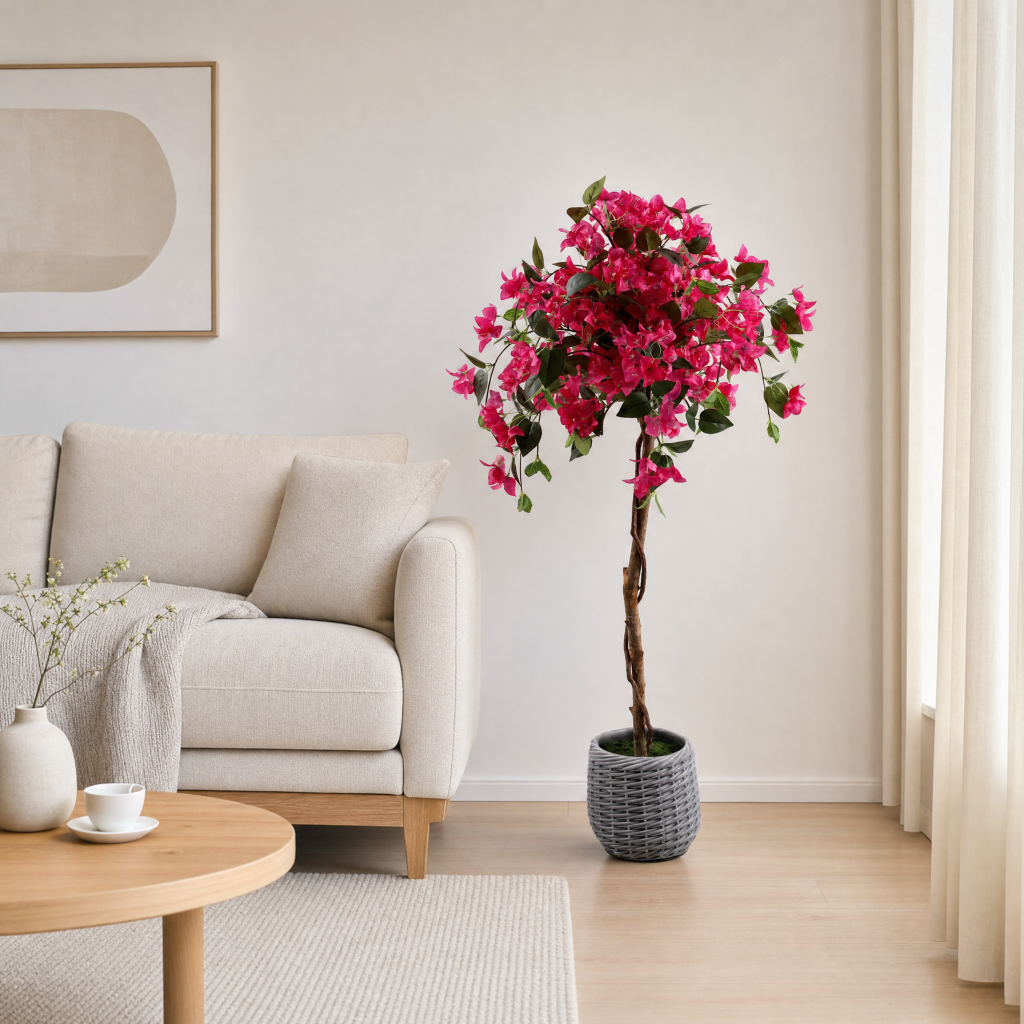 120cm Artificial Bougainvillea Tree