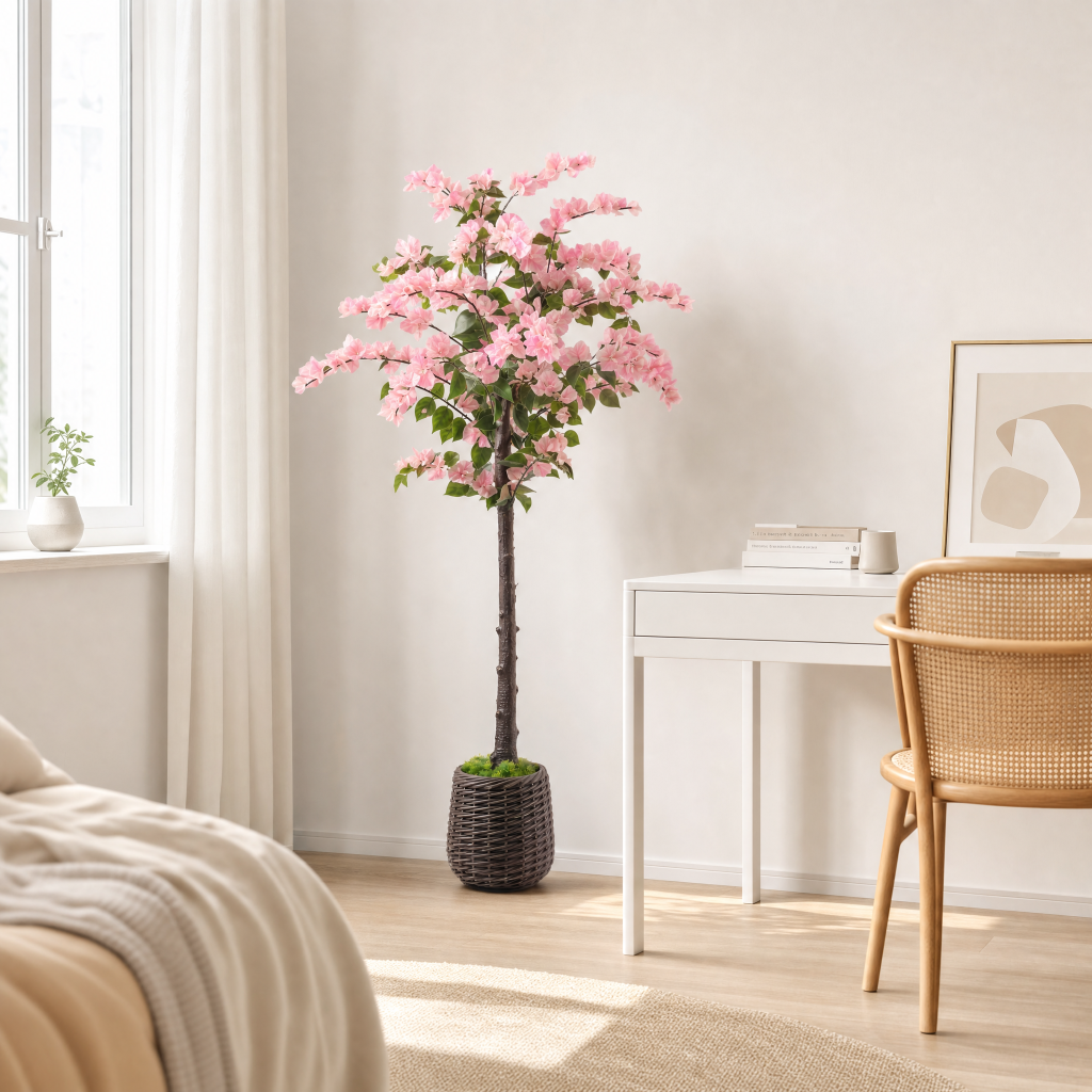 126cm Artificial Bougainvillea Tree