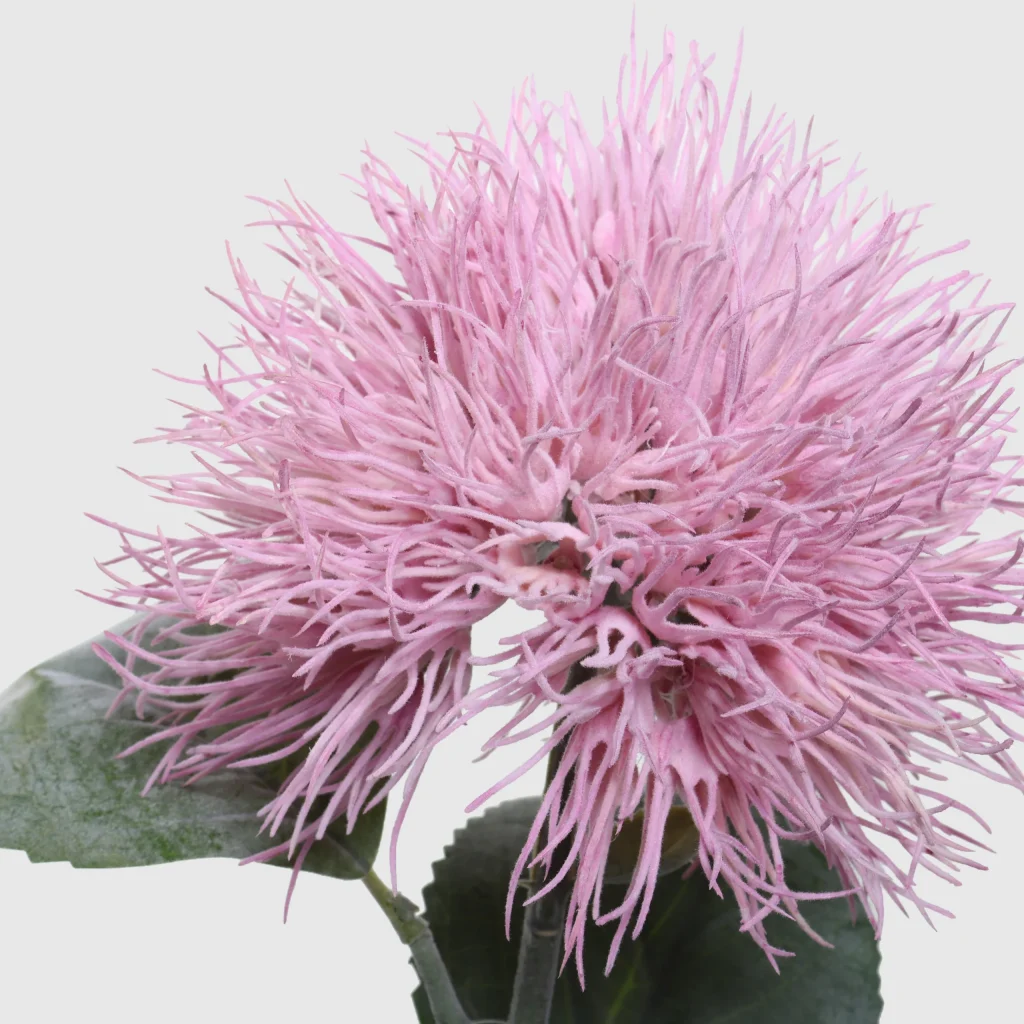 54cm Artificial Flocked Dandelion Pompom Stem-26STD612017-2