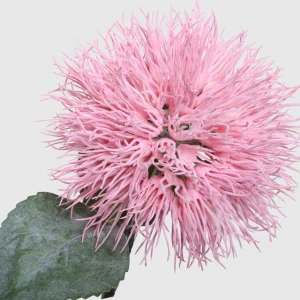 54cm Artificial Flocked Dandelion Pompom Stem-26STD612017-2