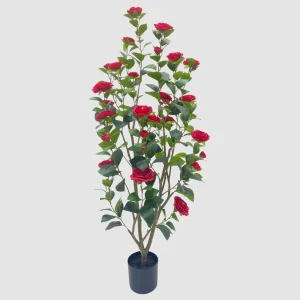 Artificial Red Camellia Tree