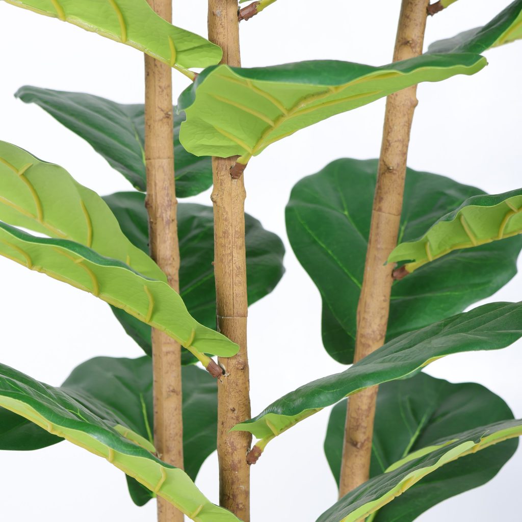 150cm Artificial 3-Trunk Fiddle Leaf Fig Tree