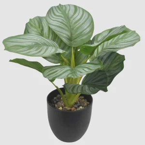 30cm 10-Head Artificial Apple Leaf Potted Plant