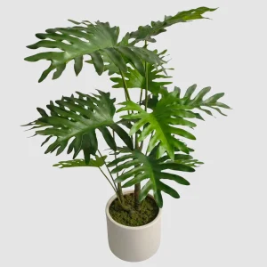 72cm Artificial Spring Rain Leaf Plant in White Pot 25STP412017-1