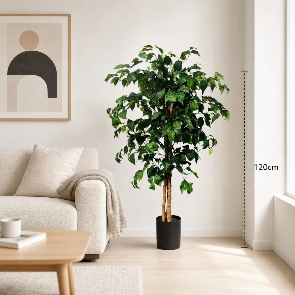 120cm Artificial Curved Ficus Tree 25STP227009