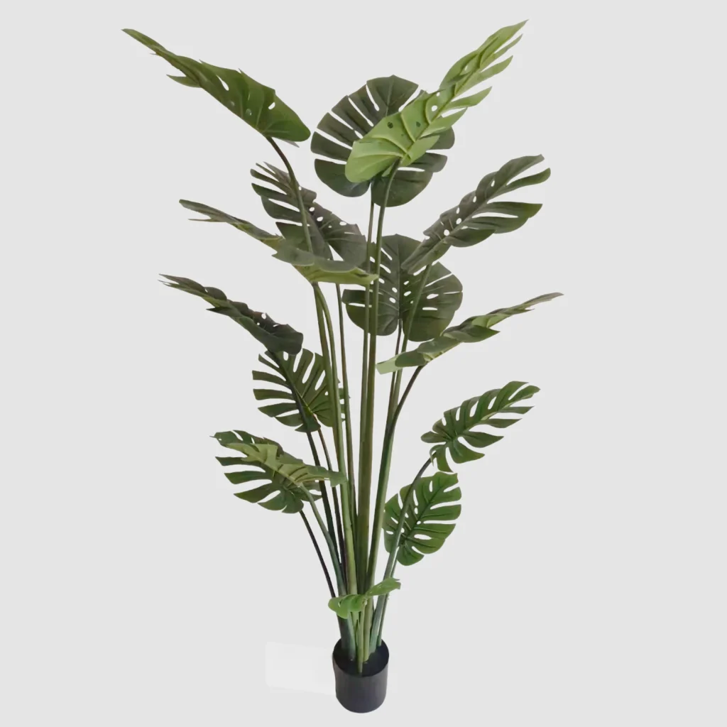 Planta Monstera Artificial de 18 Hojas Dentadas 24STS402230