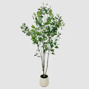 210cm Artificial Banyan Tree in White Pot