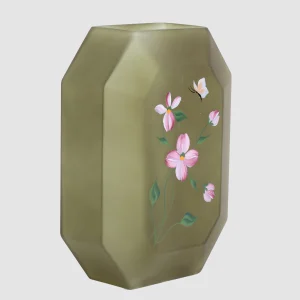 25cm Chinese Vintage Style Glass Vase