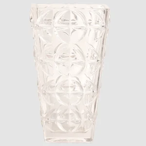 18cm Square Wine Glass Style Vase