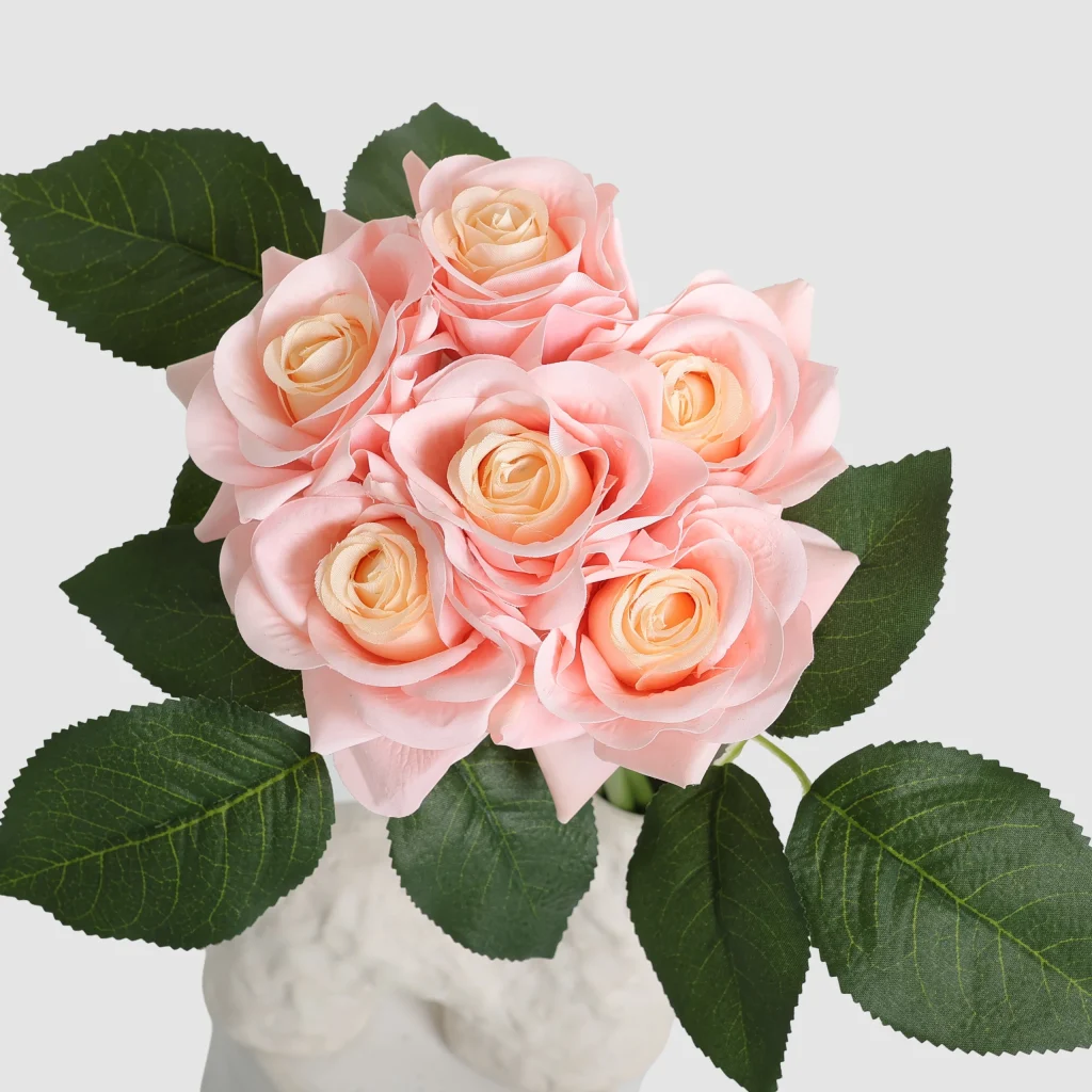 29cm Artificial Real Touch Rose Bouquet-1