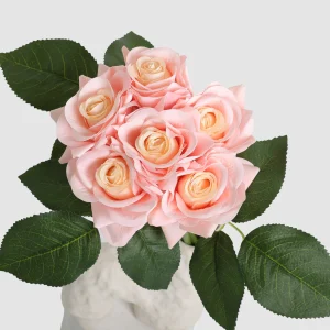 29cm Artificial Real Touch Rose Bouquet-1