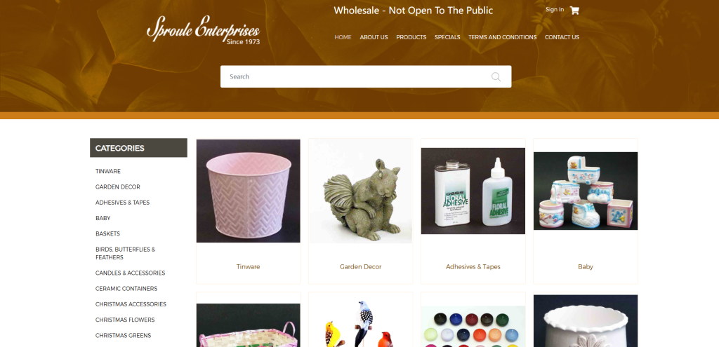 3.Sproule Florist Supply artificial flower wholesaler