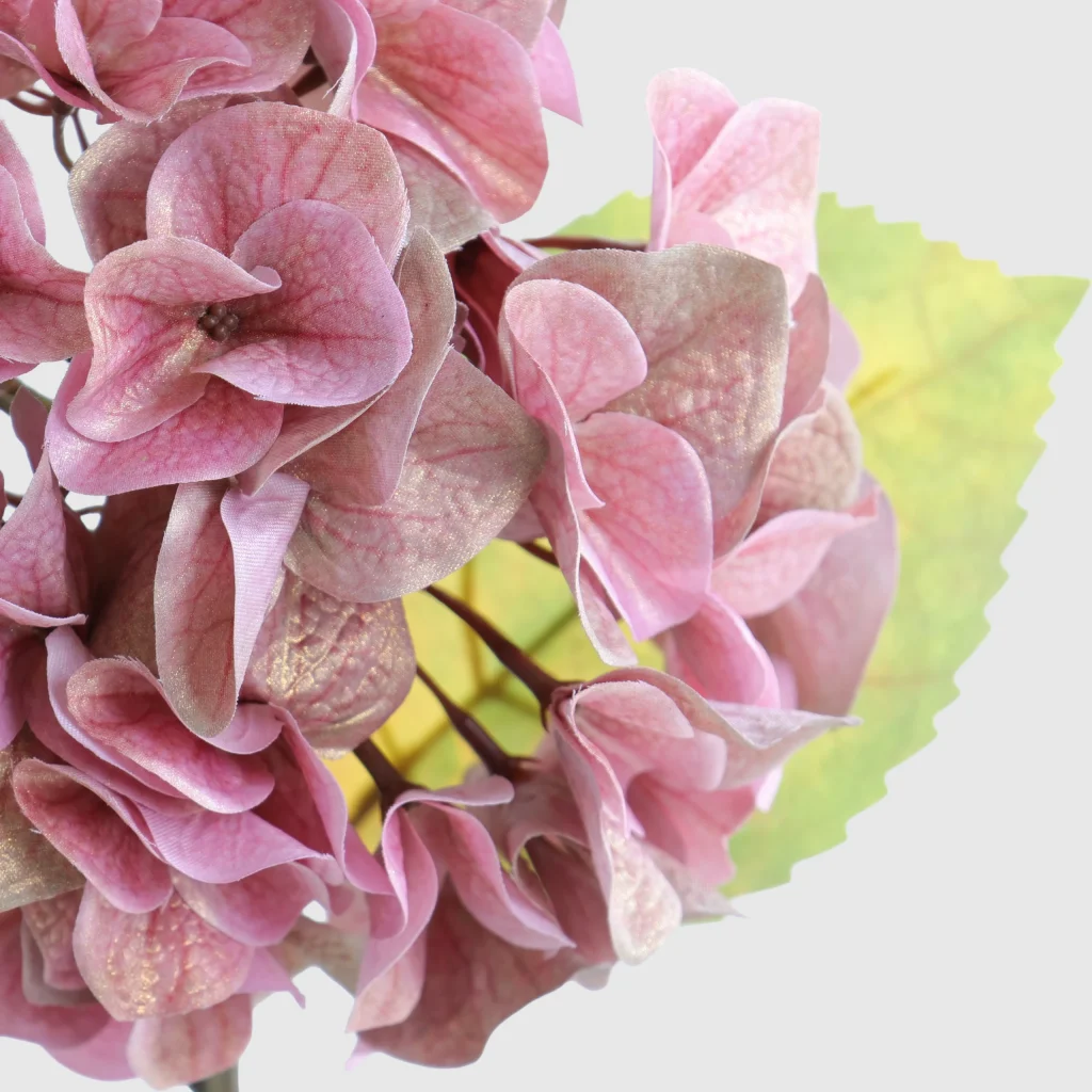 59cm Pearlescent Artificial Hydrangea Stem (2)