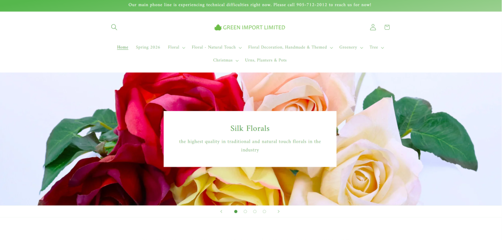 6.Green Import Limited artificial flower wholesaler