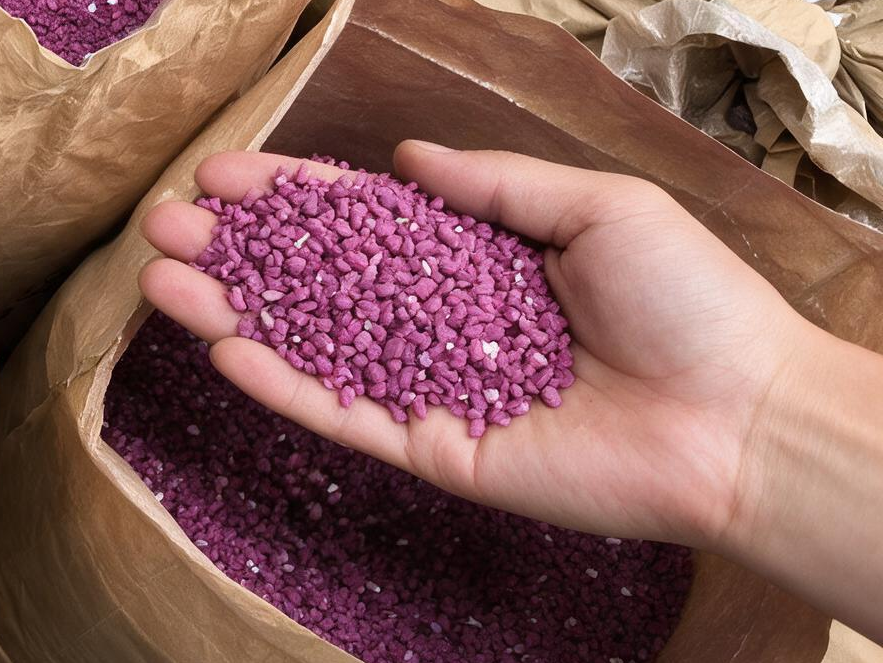 Materials used for artificial flowers at the Trustfloral factory