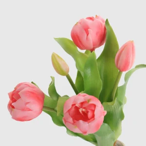 30cm Artificial 5-Head Short Peony Tulip Bouquet 26STB370010