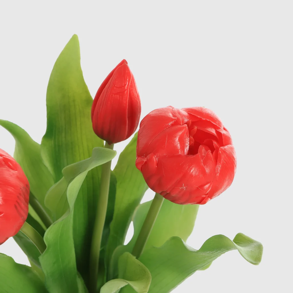 30cm Artificial 5-Head Short Peony Tulip Bouquet 26STB370010 3