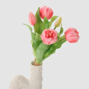 30cm Artificial 5-Head Short Peony Tulip Bouquet 26STB370010