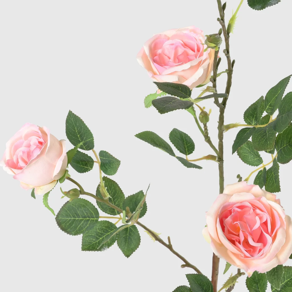 69cm Artificial Silk Wild Rose Stem 26STD297031 3