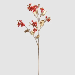 Tallo floral metálico artificial de purpurina de 99cm 25STD297360 6