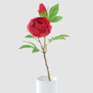 65cm Artificial 2-Head Silk Peony Stem 26STD607008 6