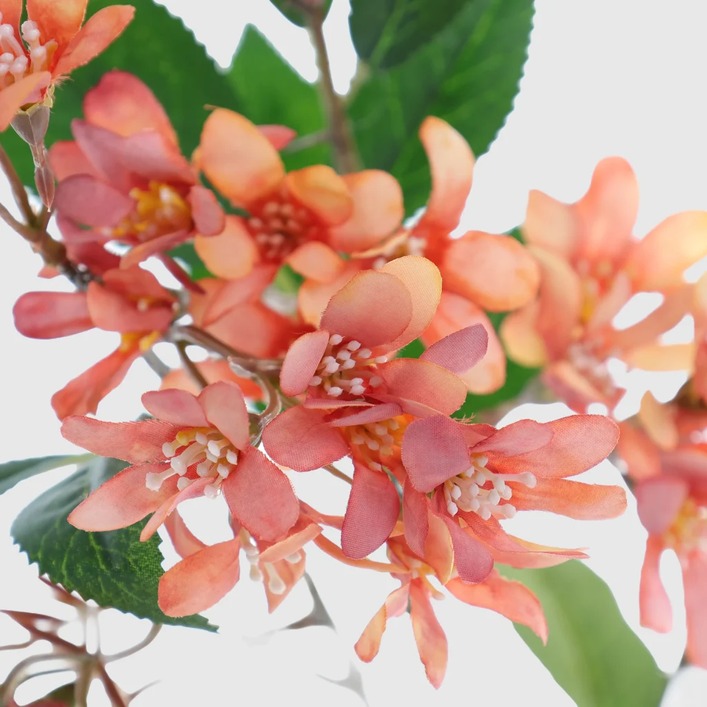 73cm Artificial Orange Lilac Stem 26STD607016 (1)