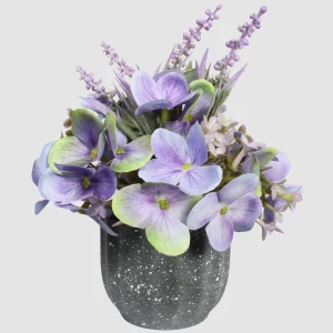 20cm Artificial Purple Hydrangea Potted Plant 26STP361017-1