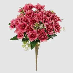 34cm Artificial Mini Angle Rose Bouquet 26STB631005-5