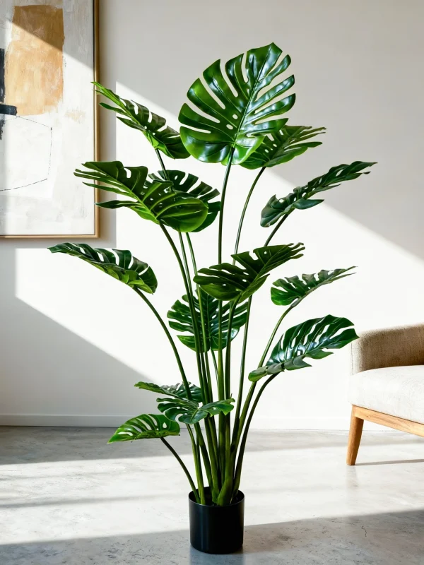 artificial monstera tree